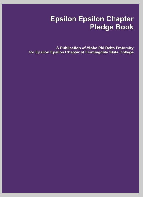 Chapter Pledge Register (Pledge Book)